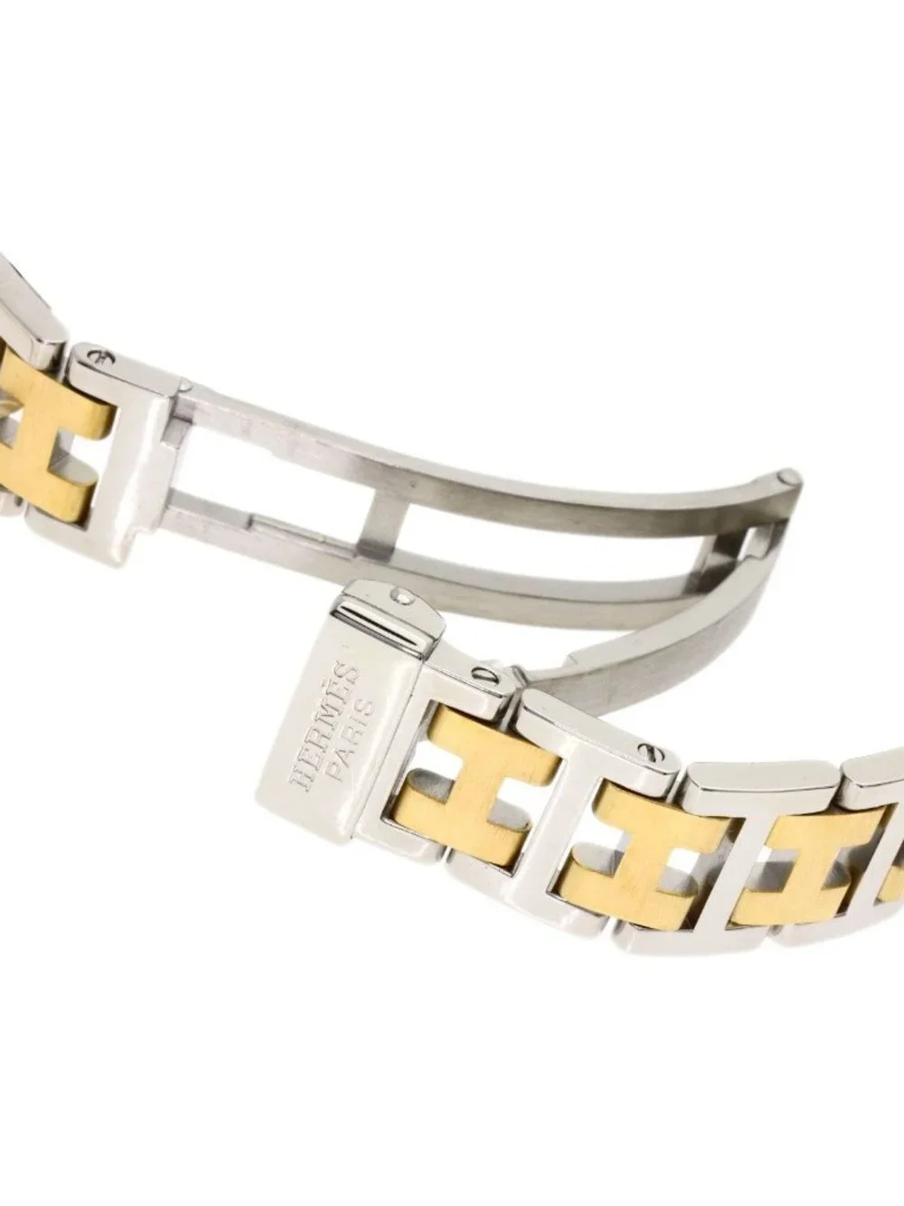 Hermes Clipper SS Watch White